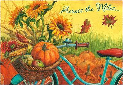 Across the Miles Thanksgiving Greeting Card, Set of 4