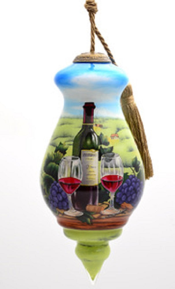 Vineyard Hand Painted Christmas Ornament