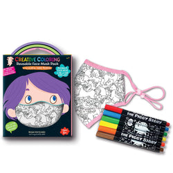 The Piggy Story - Creative Coloring Face Mask Pack- Unicorn Land