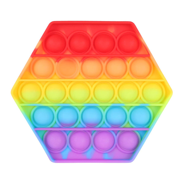 MYS Wholesale Inc - HDM3419-4-POP FIDGET SENSORY AND STRESS RELIEVER TOY HEXAGON