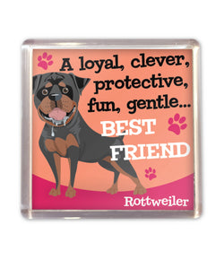 History & Heraldry - Wags Whiskers Magnet - Rottweiler