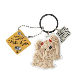 History & Heraldry - WagsWhiskers Keyring - Lhasa Apso