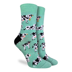 Good Luck Sock - Women's Cows in a Field Socks