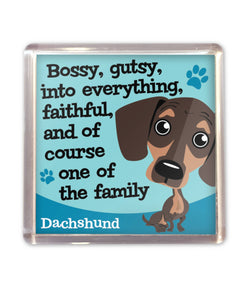 History & Heraldry - Wags Whiskers Magnet - Dachshund