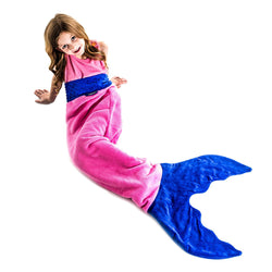 Kid Size Mermaid Blankie Tail Pink