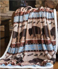 Carstens Wrangler Buffalo Blanket Throw