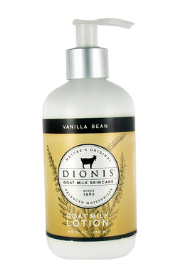 Dionis Goat Milk Vanilla Bean Skincare Hand Lotion 8oz.