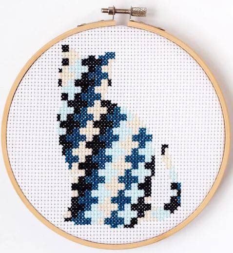 Optimistic Cat Cross Stitch Kit