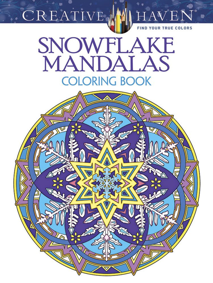 Creative Haven Snowflake Mandalas Coloring Book-Noble
