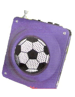 Blue Soccer Radio and cell phone charger