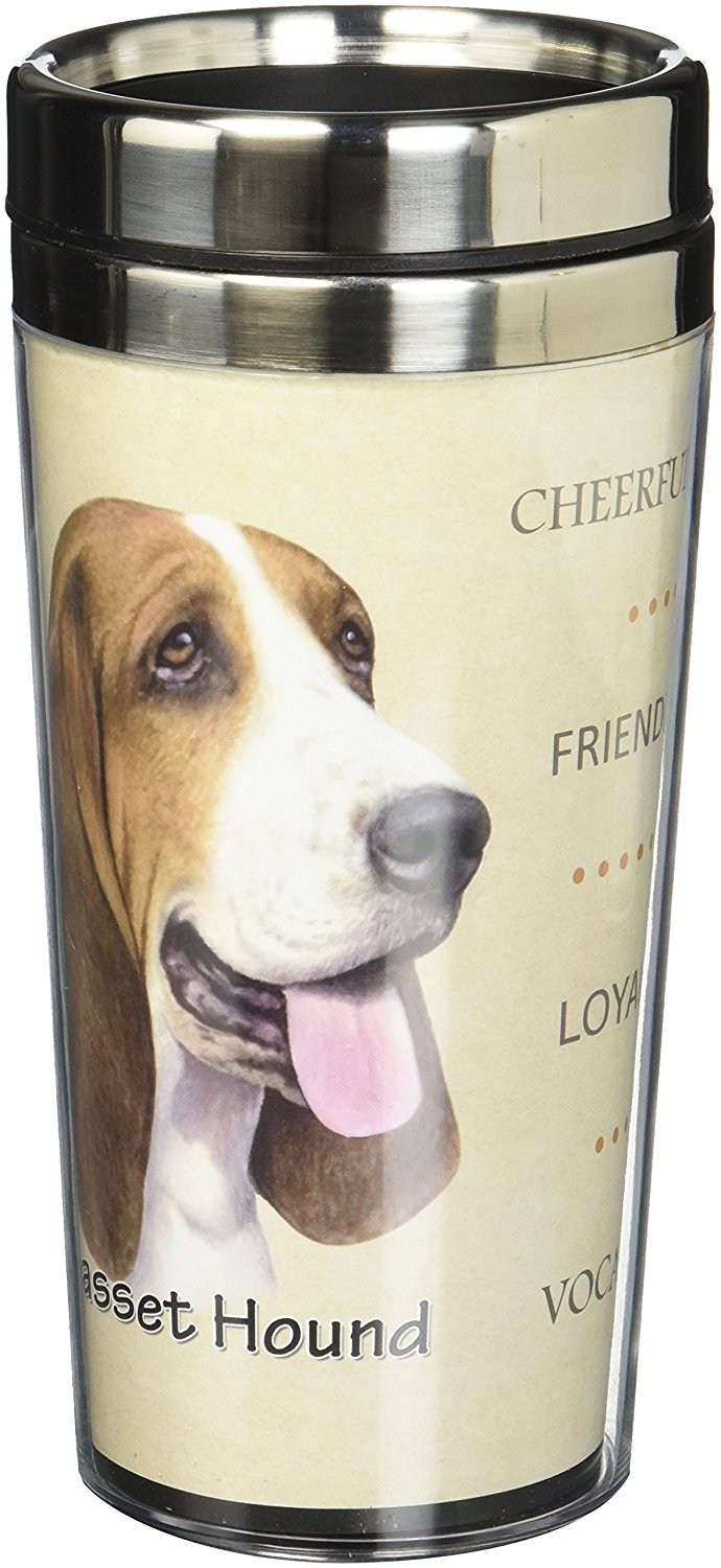 Bassett Thermos Travel Tumbler Mug