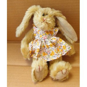 TY Collectibles Shelby the Rabbit in Flower Dress Stuffed Animal Plush Toy - 8 inches tall