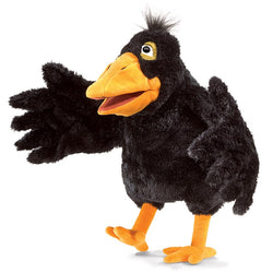 Folkmanis Yellow Beaked Crow Hand Puppet