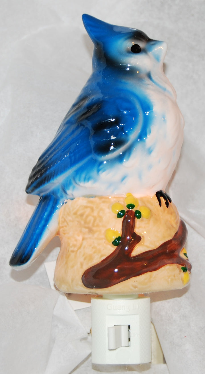 Blue Jay Porelain Night Light