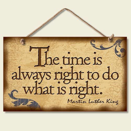 Decorative Wood Sign: The Time Is