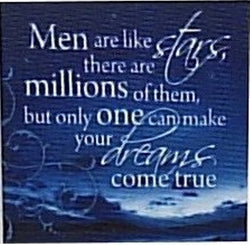 Canvas Magnets- Men are like Stars