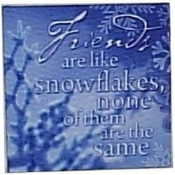 Canvas Magnets- Snowflake Friends