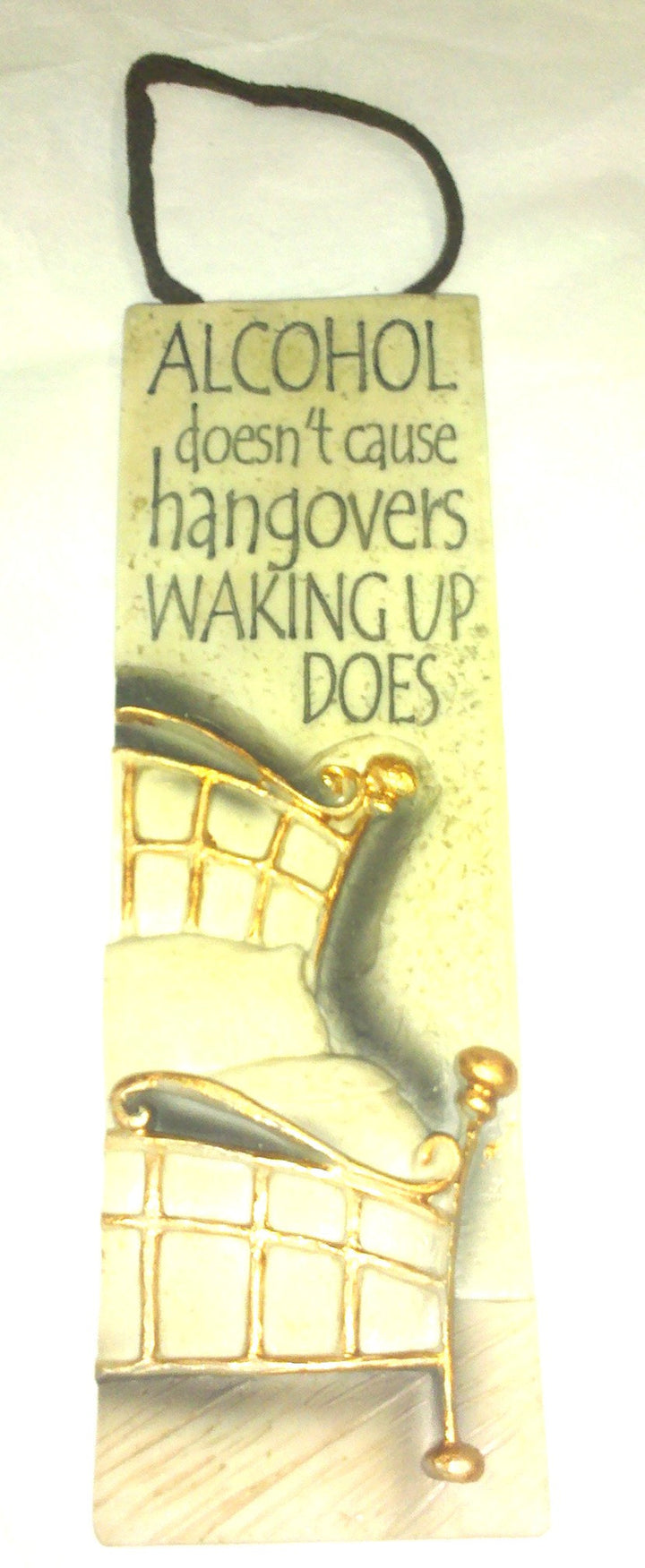 Slim Plaques with Leather Hanger- Alcohol