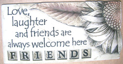Large Oblong Plaque -Friends