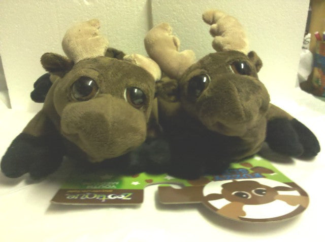 Children's Large Plush Moose Slippers
