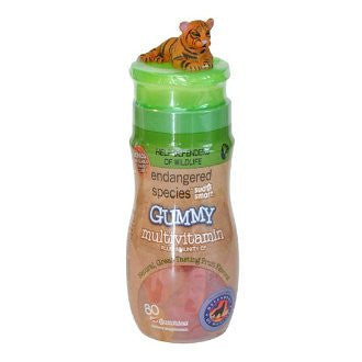 Endangered Species Children's Gummy Vitamins 80 Ct.-Tiger