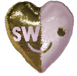 Iscream Swak/Love Reversible Sequin Pillow