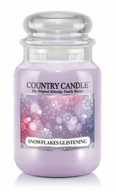 23oz Country Classics Large Jar Kringle Candle: Snowflakes Glistening