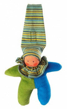 Child's Safety Seat Hanger Doll Green