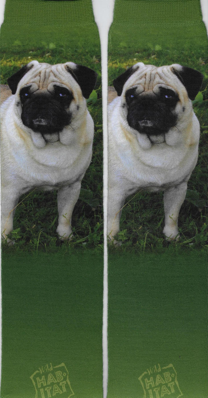 Wild Habitat Pug Tan Sublimation Tube Socks
