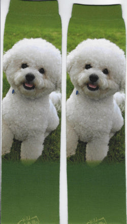 Wild Habitat Bichon Frise Sublimation Tube Socks
