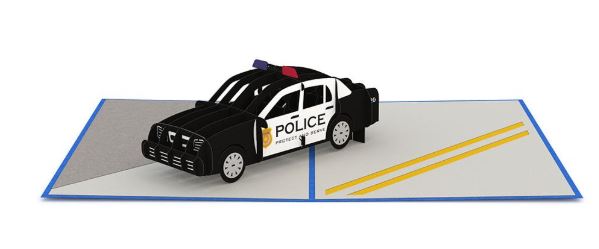 Lovepop Police Car Pop Up Greeting Card