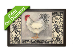 Fancy Feathers Door or Kitchen Mat