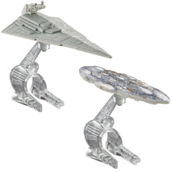 Hot Wheels Star Wars Starship Star Destroyer vs. Mon Calamari Cruiser Vehicle 2-Pack