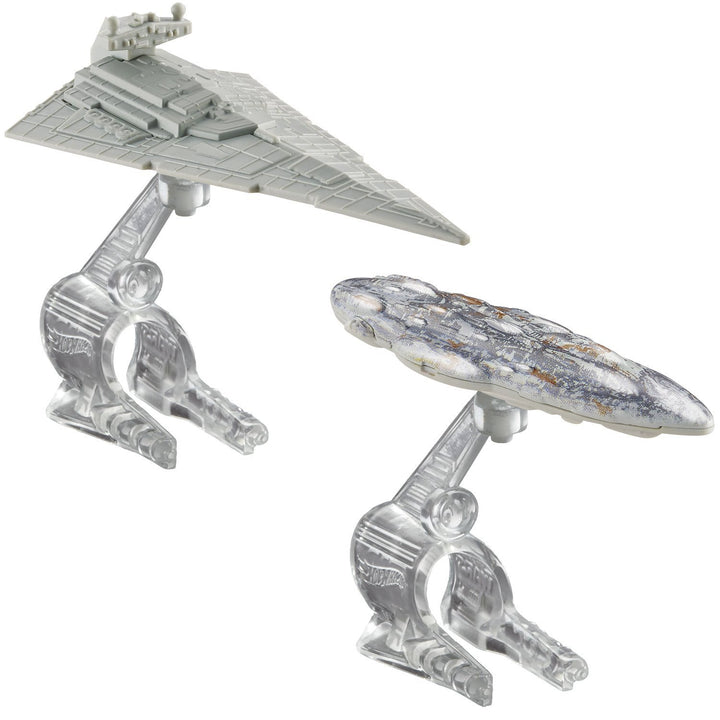 Hot Wheels Star Wars Starship Star Destroyer vs. Mon Calamari Cruiser Vehicle 2-Pack