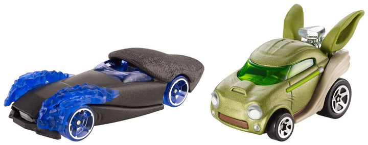 Hot Wheels Star Wars Character Car 2-Pack, Emperor Palpatine vs. Yoda