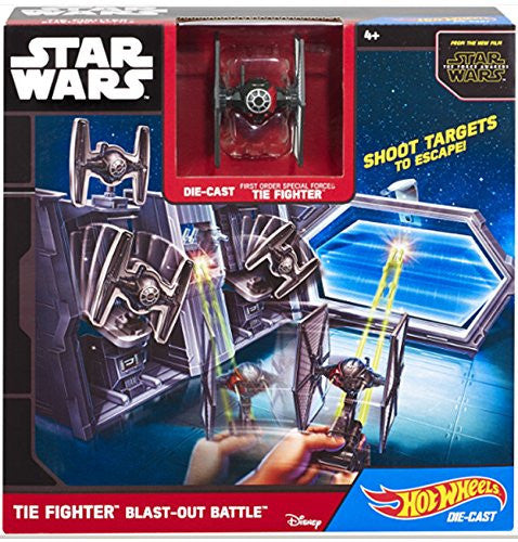 Hot Wheels Star Wars TIE Fighter Blast-Out Battle Play Set