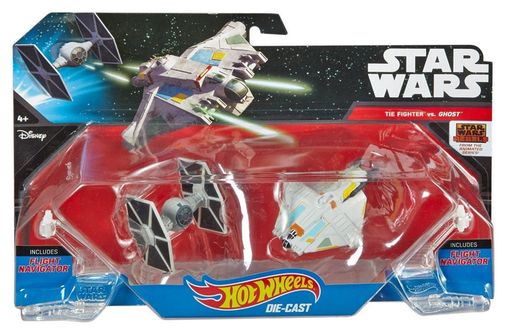 Hot Wheels Star Wars Starships Rebels Ghost vs. TIE Fighter 2-Pack