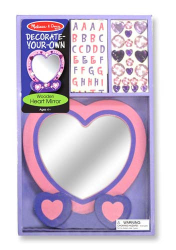 Melissa & Doug Decorate Your Own  Heart Mirror