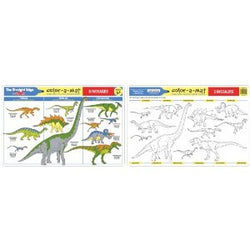 Dinosaurs Color A Mat Single
