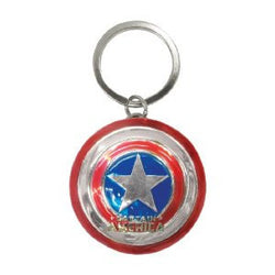 Marvel Colored Pewter Keyring- Captain America