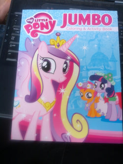 My Little Pony 96 page Coloring Book-Blue Cover