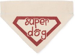 Super Dog Canvas Slip On Pet Bandanna