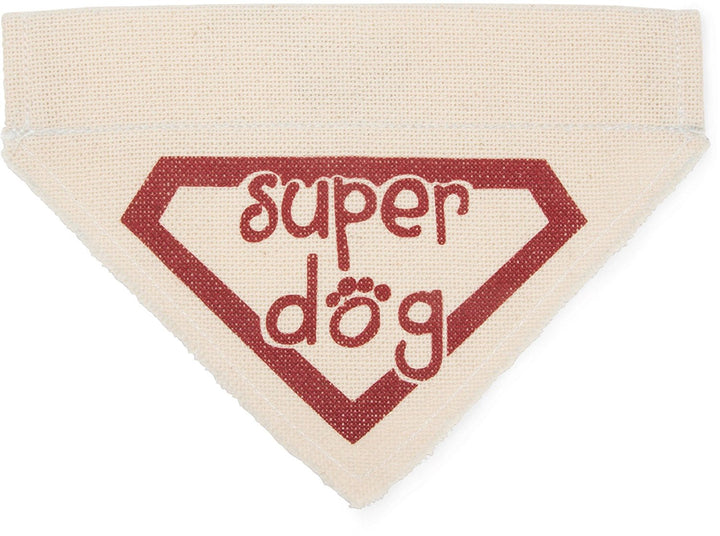 Super Dog Canvas Slip On Pet Bandanna