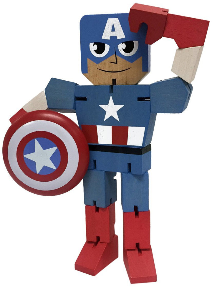 Marvel Captain America Wooden Warriors Doll 8