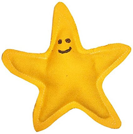 Yellow Catnip Starfish Cat Toy