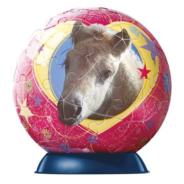 Ravensburger Horses with Glitter 60 pc Puzzleball-Mini