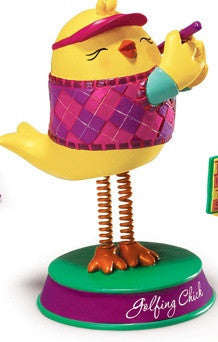 Charming Chicks Figurine - Golfing Chick