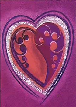 David T. Sands Garden Flag- Heart