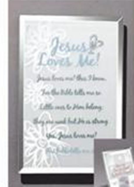 Simply Blest Mirror Plaque: Jesus Loves Me