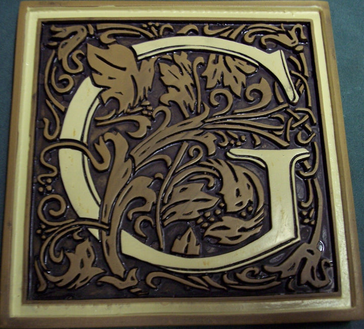 Magnetic Monogram Stepping Stone Plaque-G